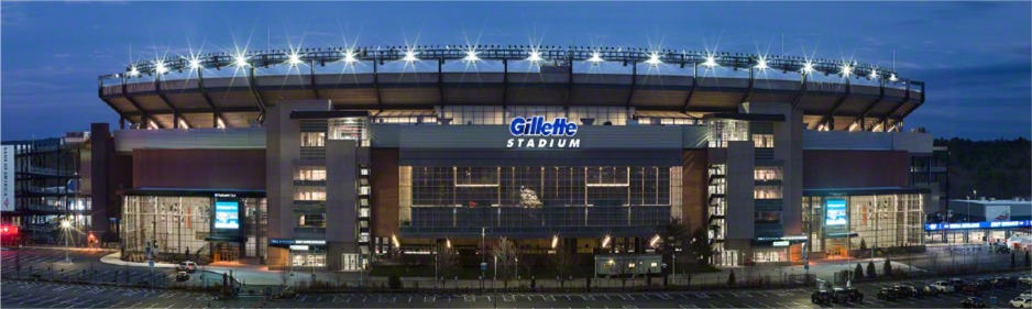 Gillette Stadium — Фасад · день